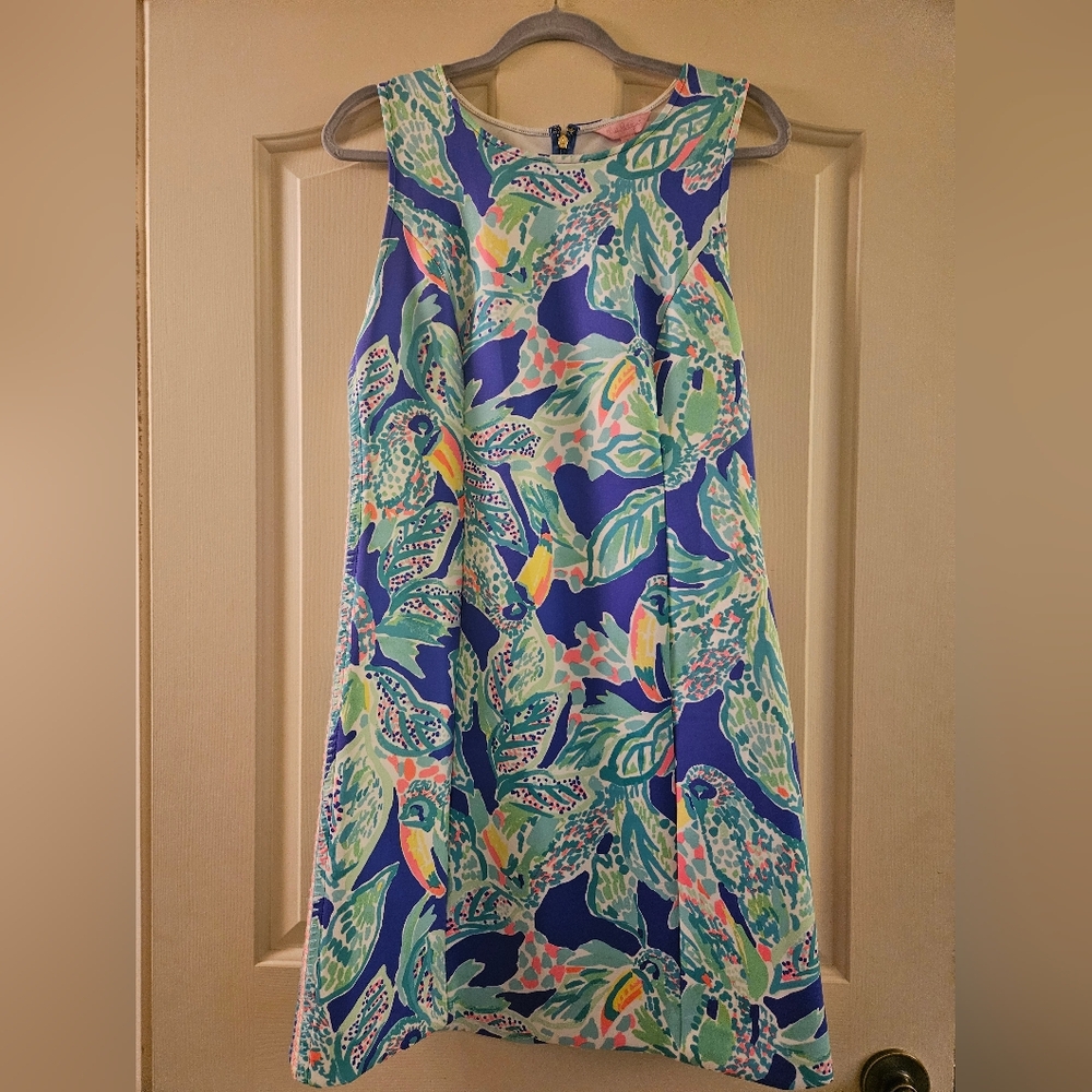 Lilly Pulitzer Blue and Green Dress